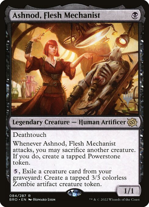 Ashnod, Flesh Mechanist (The Brothers' War Promos #84p)