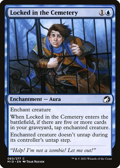 Locked in the Cemetery card image