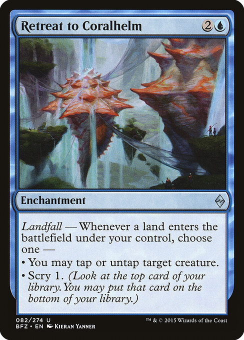 Retreat to Coralhelm (Battle for Zendikar #82)