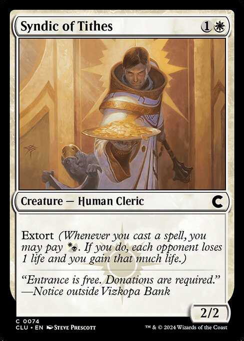 Syndic of Tithes (Ravnica: Clue Edition #74)