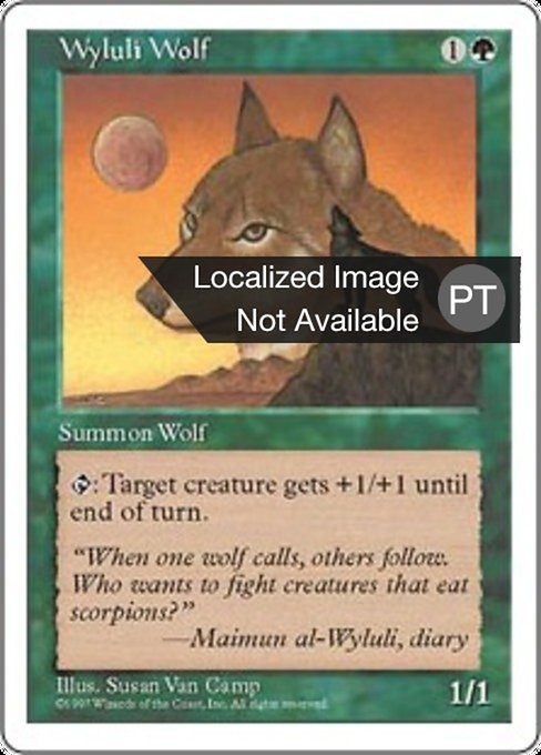 Wyluli Wolf (Fifth Edition #345)