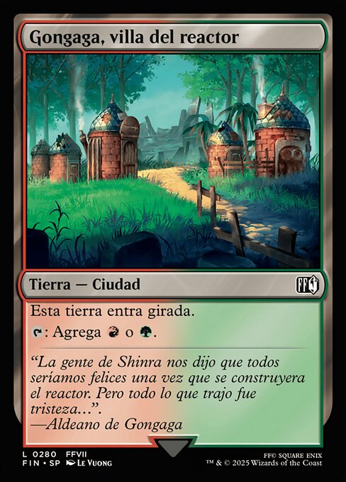 Gongaga, villa del reactor