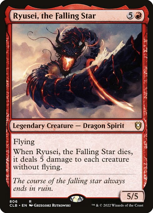 Ryusei, the Falling Star (Commander Legends: Battle for Baldur's Gate #806)