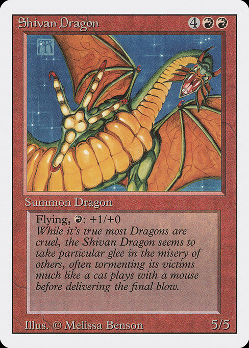 Shivan Dragon (Revised Edition #177)