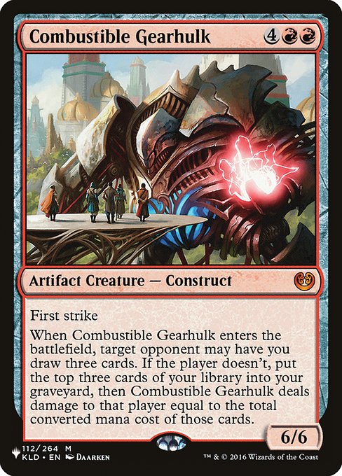 Carcasse mécanique combustible|Combustible Gearhulk