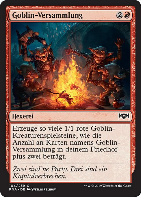 Goblin Gathering (Ravnica Allegiance #104)