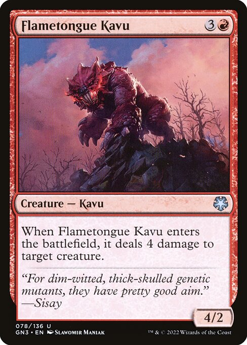 Flametongue Kavu (Game Night: Free-for-All #78)