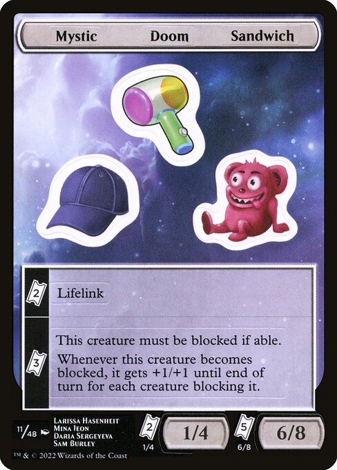 Mystic Doom Sandwich (Unfinity Sticker Sheets #11)