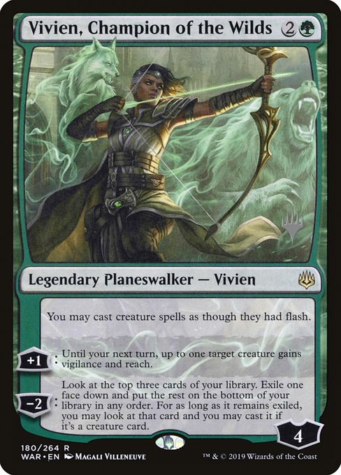 Vivien, Champion of the Wilds (War of the Spark Promos #180p)