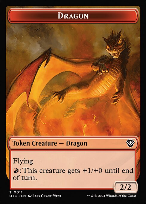 Dragon (Outlaws of Thunder Junction Commander Tokens #11)
