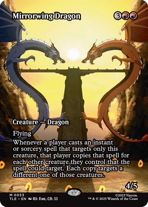Mirrorwing Dragon magic the gathering card art
