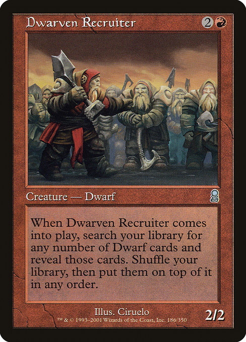 Dwarven Recruiter (ody) 186