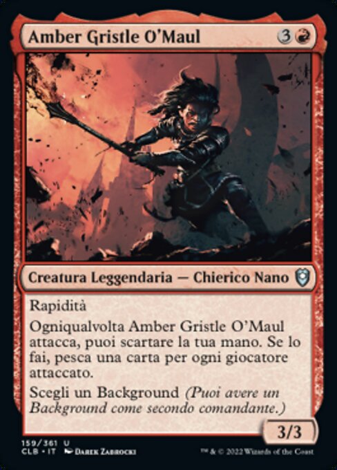 Amber Gristle O'Maul (Commander Legends: Battle for Baldur's Gate #159)