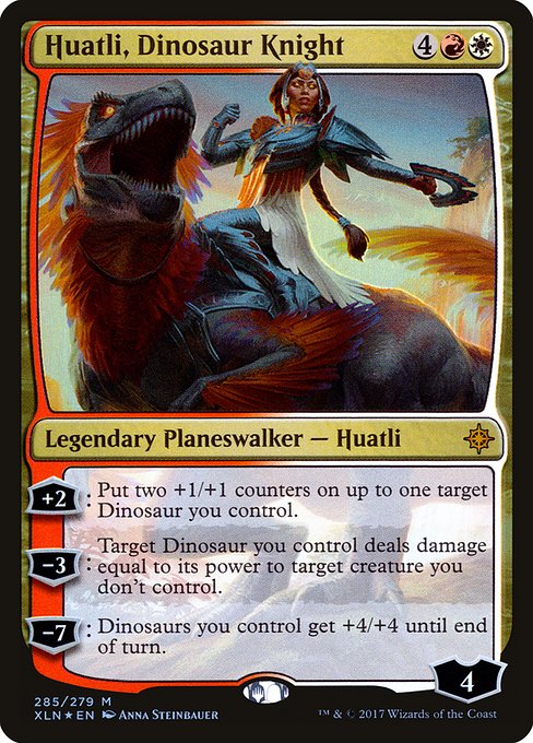Huatli, Dinosaur Knight (Ixalan #285)