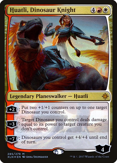 Huatli, Dinosaur Knight (xln) 285