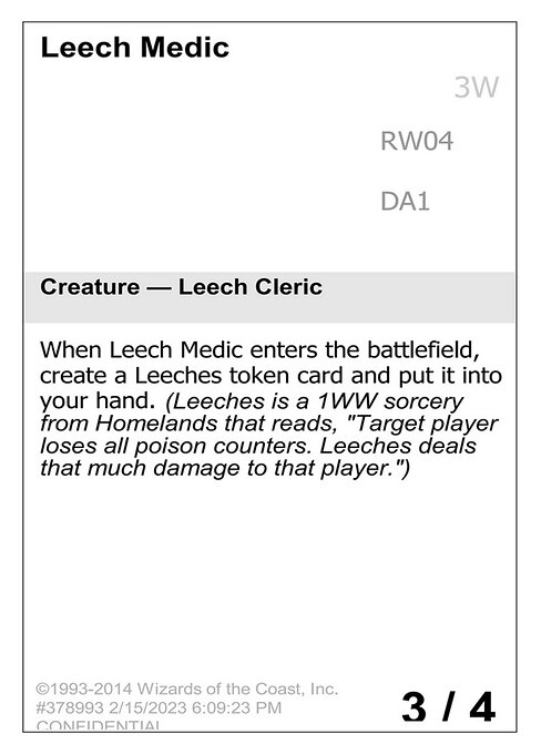 Leech Medic (Unknown Event #RW04)