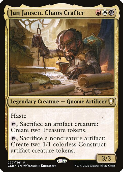 Jan Jansen, Chaos Crafter (Commander Legends: Battle for Baldur's Gate #277)