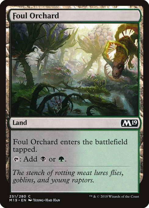 Foul Orchard (Core Set 2019 #251)