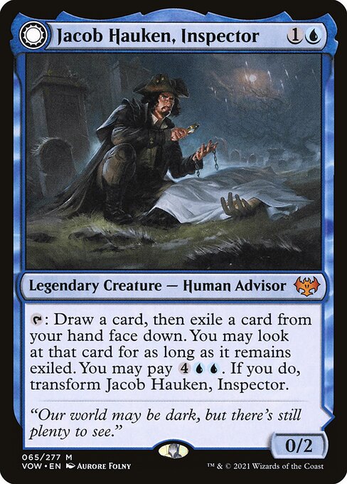 Jacob Hauken, Inspector // Hauken's Insight (Innistrad: Crimson Vow #65)