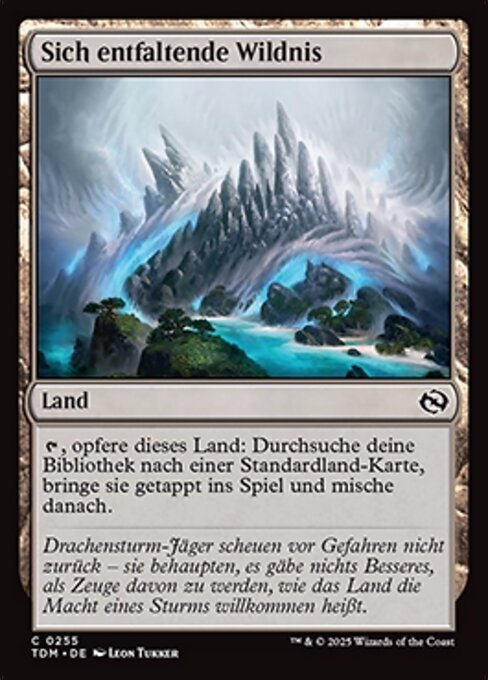 Sich entfaltende Wildnis