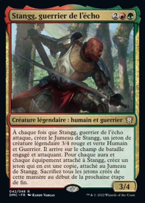 Stangg, Echo Warrior (Dominaria United Commander #42)