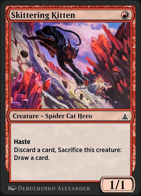 Masked Meower magic the gathering card art