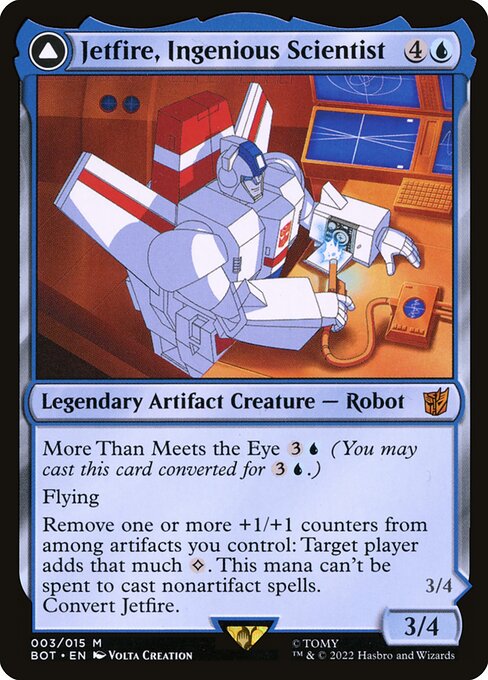 Jetfire, Ingenious Scientist // Jetfire, Air Guardian card image