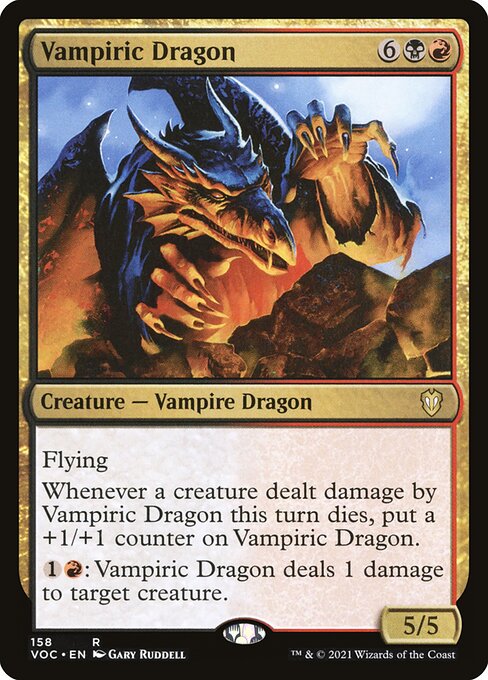 Vampiric Dragon (Crimson Vow Commander #158)