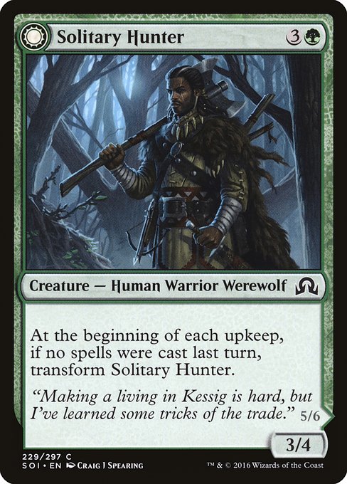 Solitary Hunter // One of the Pack card image