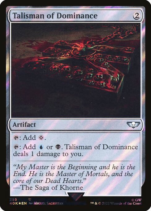 Talisman of Dominance (Warhammer 40,000 Commander #255★)