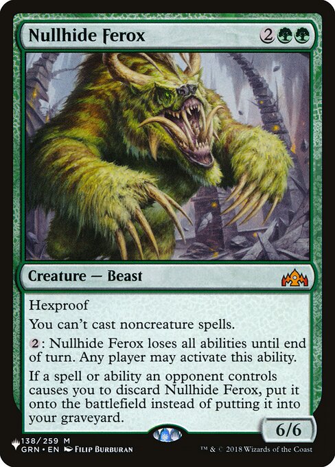 Nullhide Ferox (The List #GRN-138)