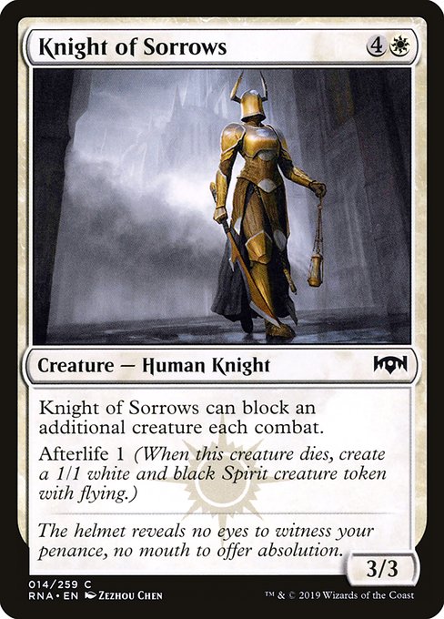 Chevalière des regrets|Knight of Sorrows