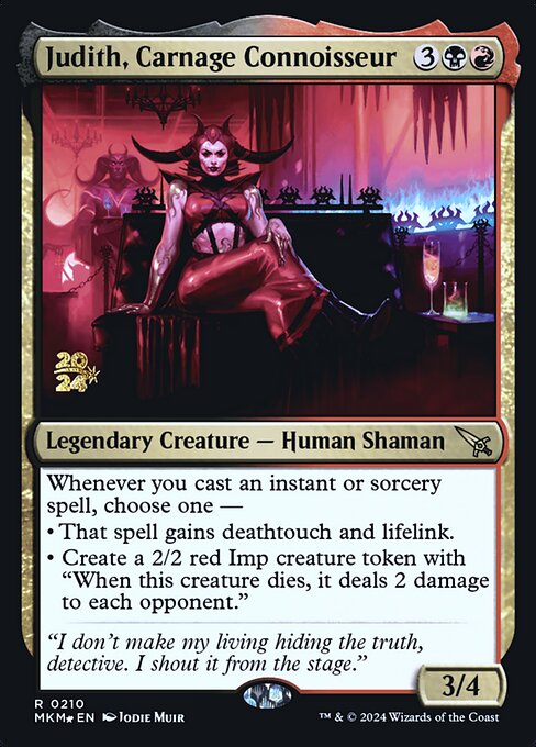 Judith, Carnage Connoisseur (Murders at Karlov Manor Promos #210s)