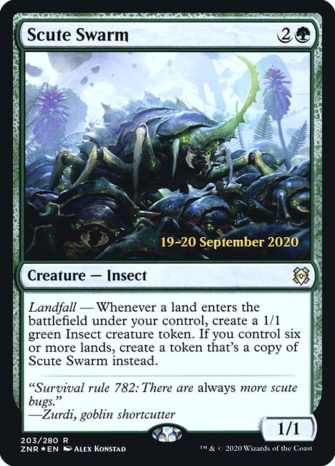 Scute Swarm (Zendikar Rising Promos #203s)