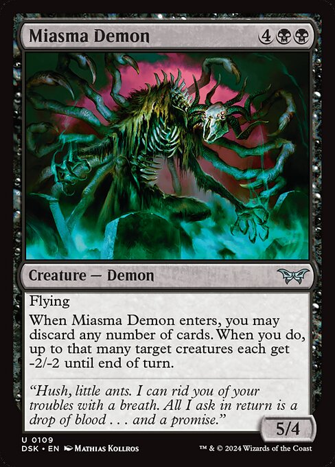 Miasma Demon (Duskmourn: House of Horror #109)