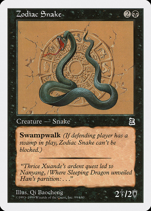 Zodiac Snake card image