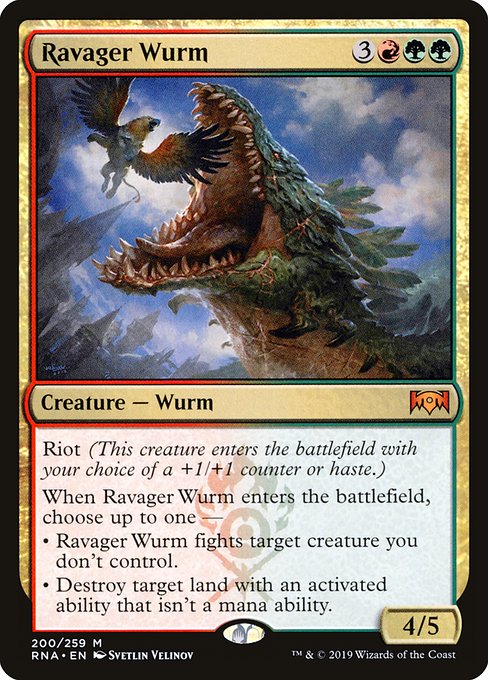 Ravager Wurm card image