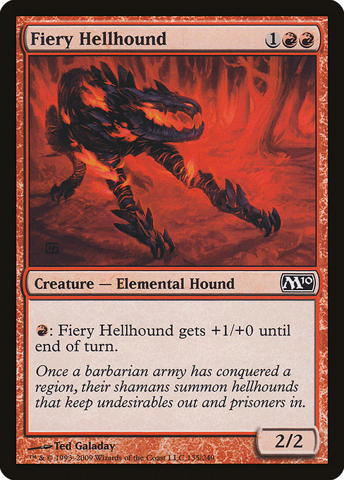 Fiery Hellhound (Magic 2010 #135)