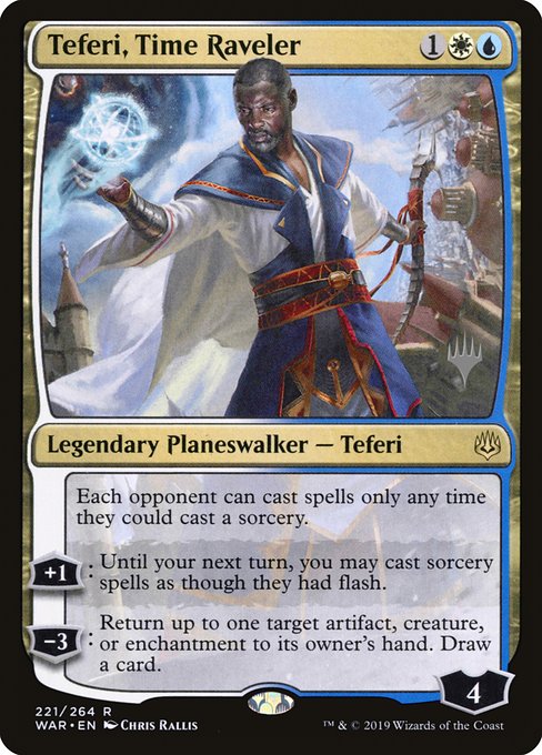 Teferi, Time Raveler (War of the Spark Promos #221p)