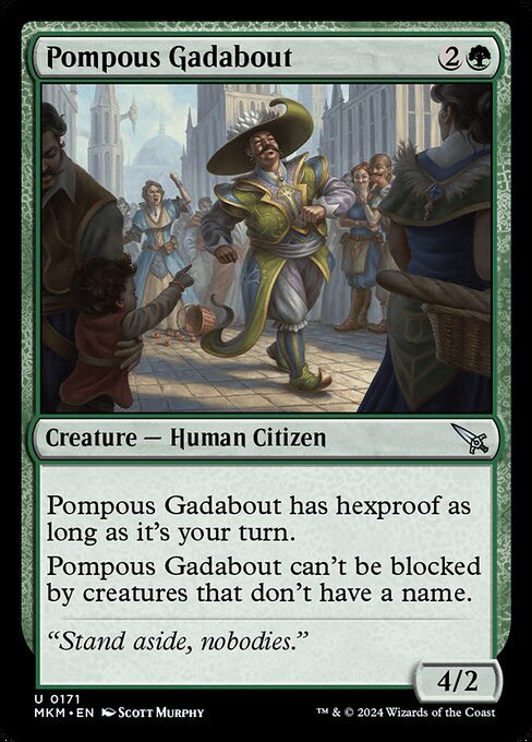 Pompous Gadabout card image
