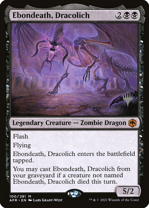 Ebondeath, Dracolich (Adventures in the Forgotten Realms Promos #100p)
