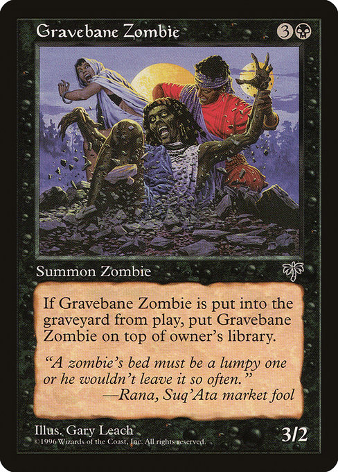 Gravebane Zombie (Mirage #127)
