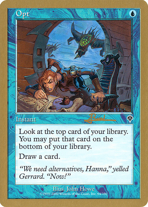 Opt (World Championship Decks 2001 #ar64)