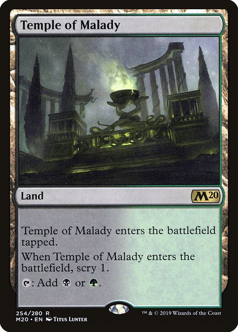 Temple of Malady (Core Set 2020 #254)