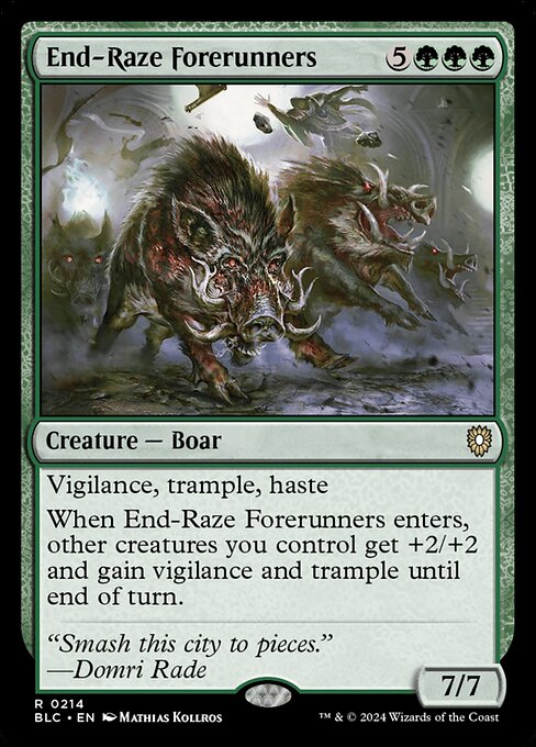 End-Raze Forerunners (Bloomburrow Commander #214)