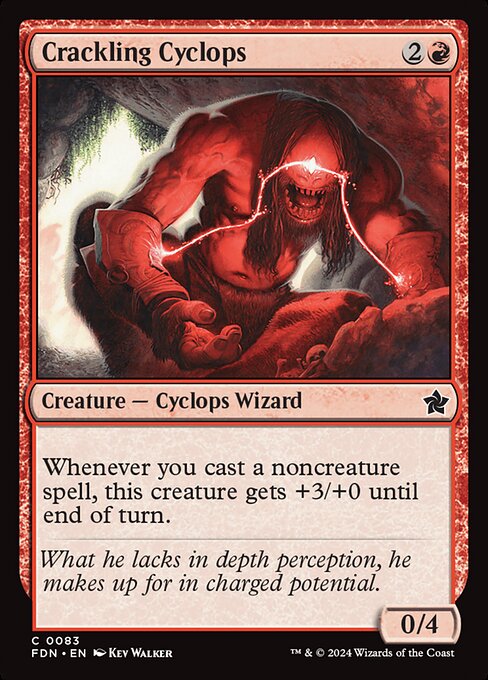 Crackling Cyclops • Foundations (fdn) • Cards • MTG Arena Zone