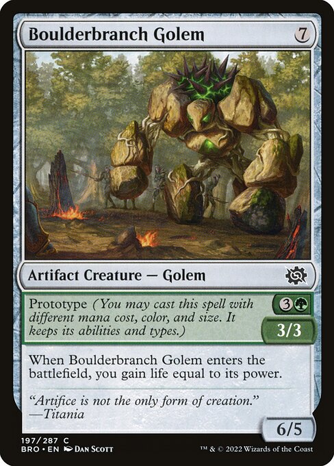 Boulderbranch Golem (The Brothers' War #197)