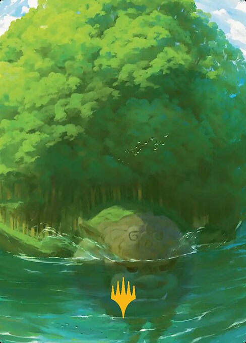 Forest // Forest magic the gathering card art