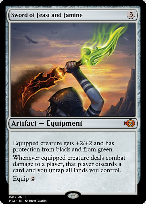 Sword of Feast and Famine (Magic Online Promos #59683)