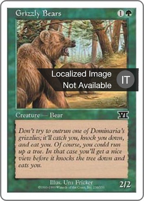 Grizzly Bears (Classic Sixth Edition #236)